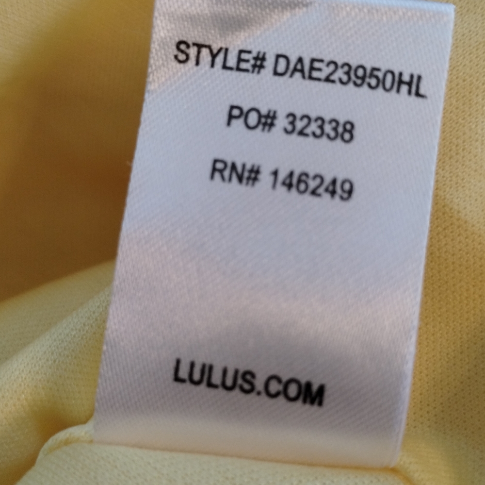 Lulus Yellow Skater Mini Dress Spaghetti Straps Do you Wanna Dance? Size S - Picture 10 of 16